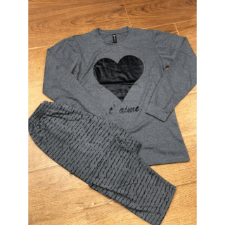 Midnight Heart Premium Women’s Night Suit Set