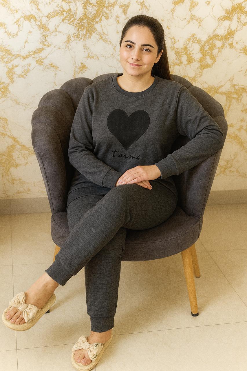 Midnight Heart Premium Women’s Night Suit Set