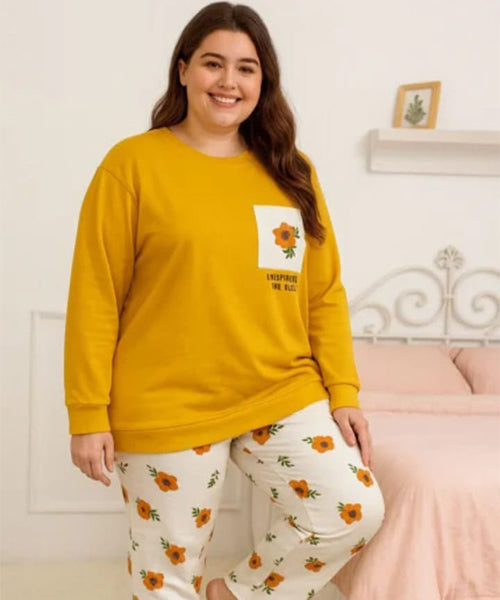 "Inspired by the Flower" Floral Comfort Loungewear Set