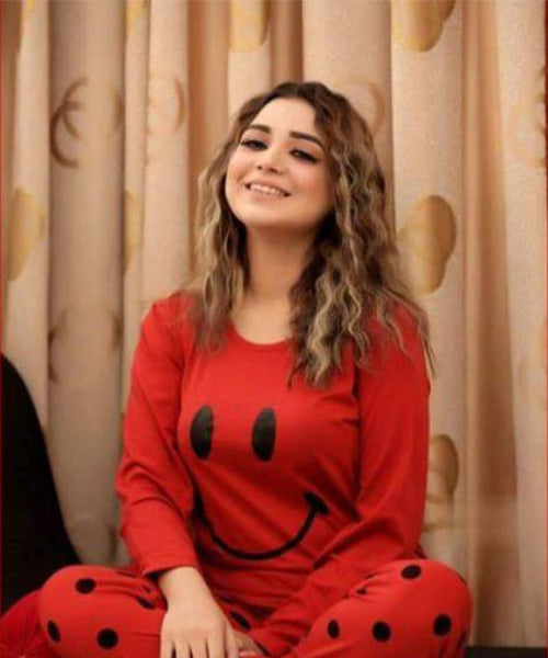 Cheerful Red Smiley Pajama Set – Comfy, Cute & Confident!